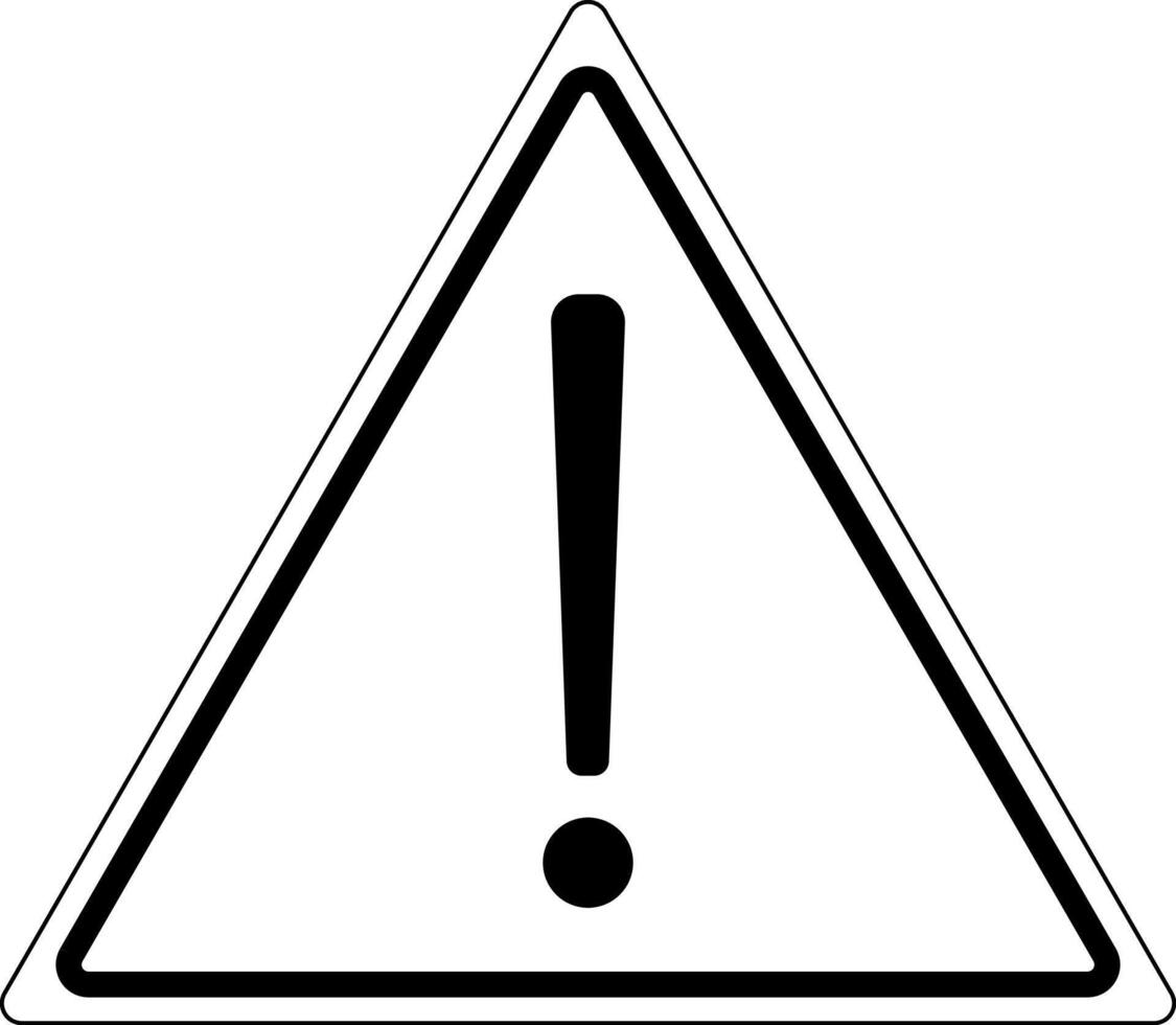 Triangle Exclamation Icon. Warning Illustration As A Simple Sign and Trendy Symbol for Design, Websites, Presentation or Application. vector