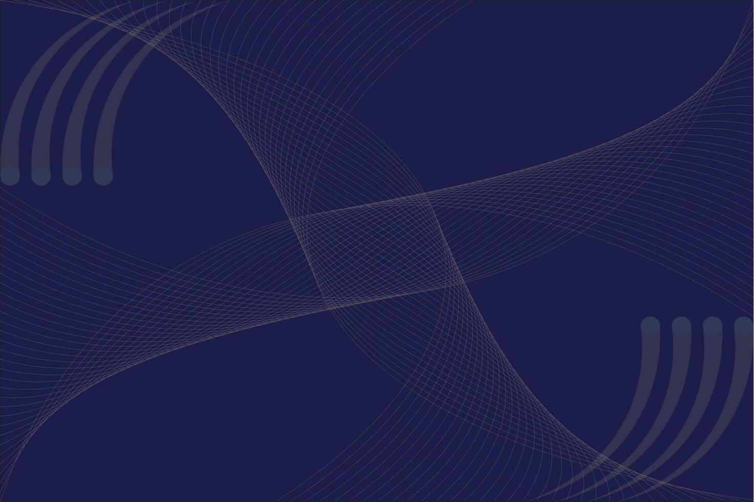 Abstract blue background with flowing wave lines, futuristic illustration and digital technology pattern design concept vector