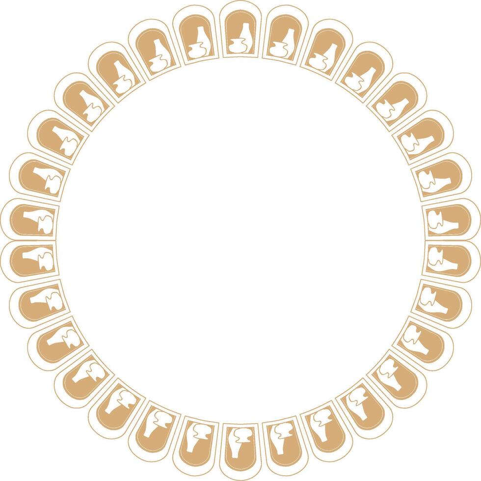 Porcelain empty frame. frame for text. Modern Art clay graphic element for design vector