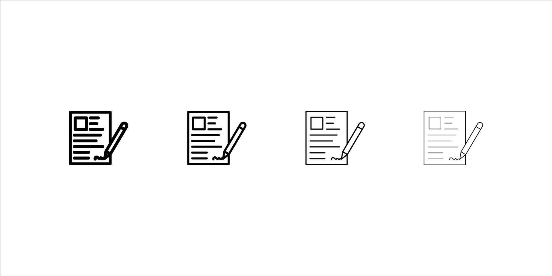 editable registro formar icono. parte de un grande icono colocar. Perfecto para web y aplicación interfaces, presentaciones, infografía, etc. blanco fondo, eps10. vector