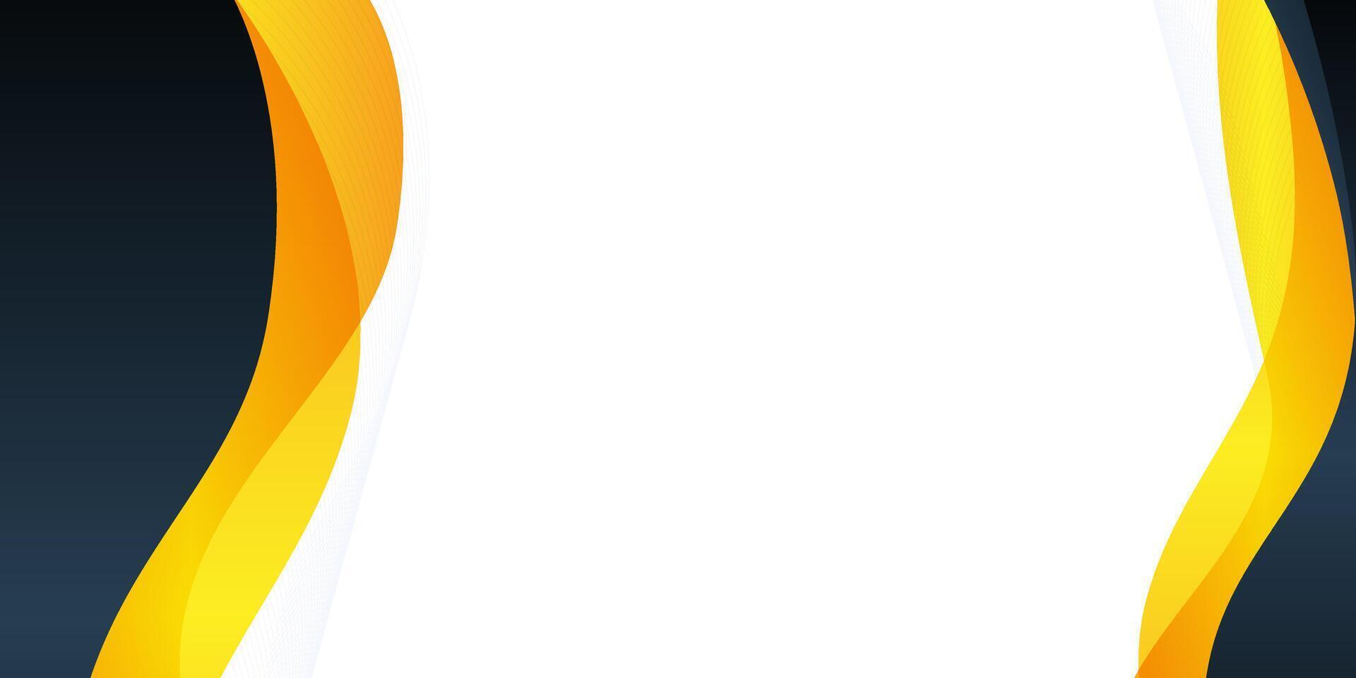 Cover Black and Gold gradient wavy business background with soft and smooth color, suitable for abstract and banner background vector