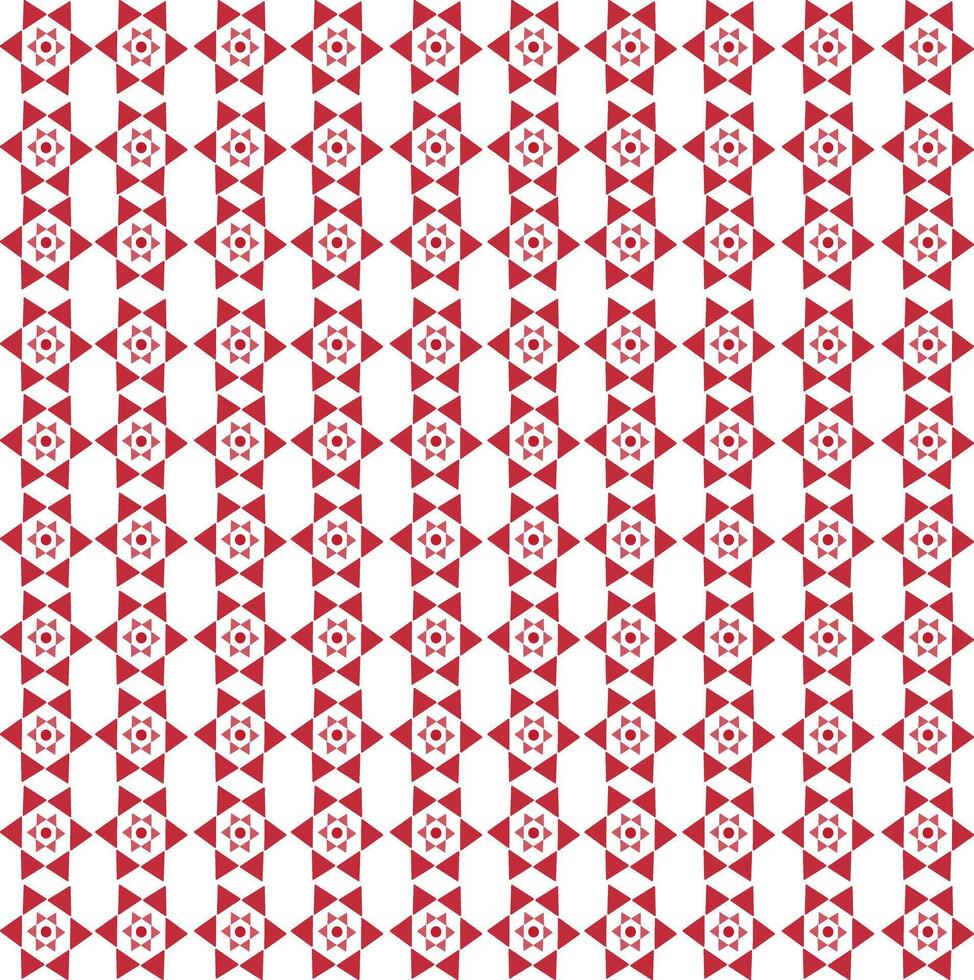 Modern seamless texture pattern with red geometric shapes vector