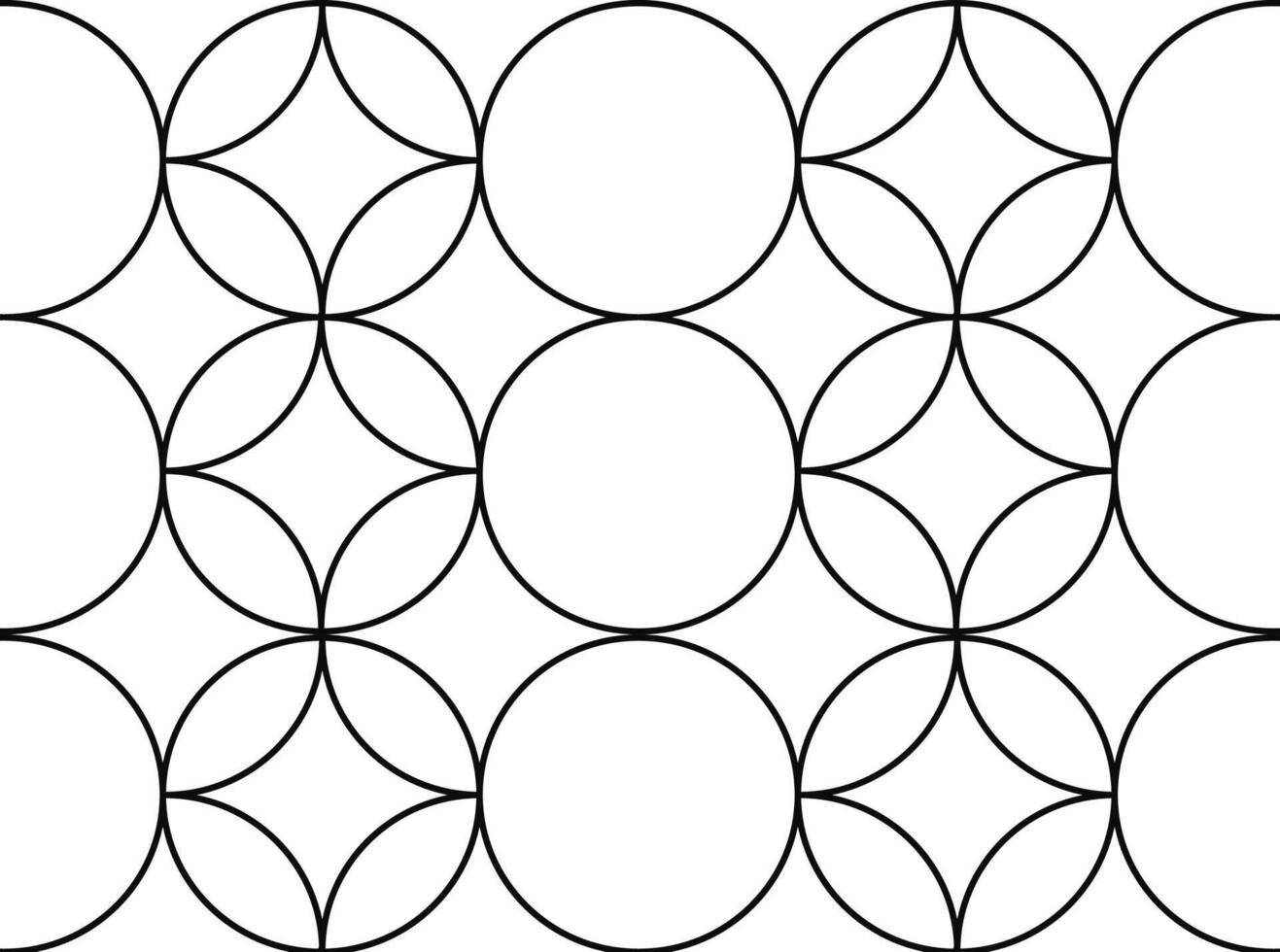 Geometric Composition Circular and Semi-Circular Shapes vector