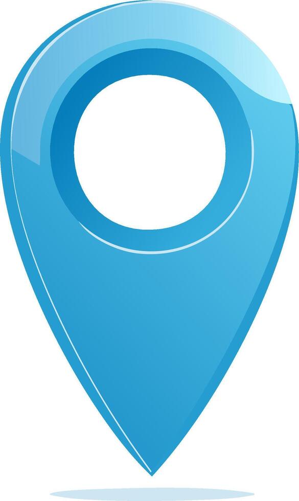 Teal Location Pin GPS Navigation Marker Point Map Sign Symbol Icon vector