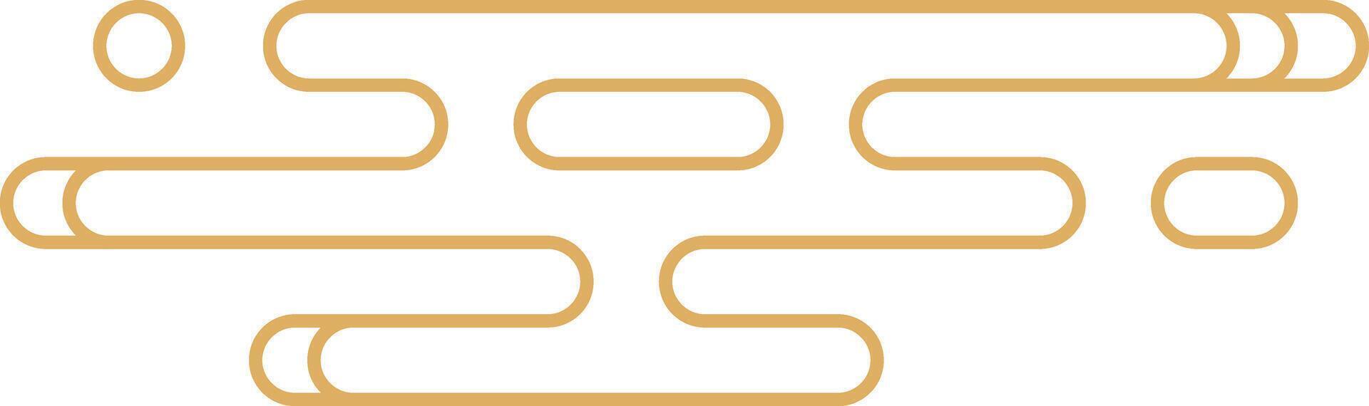 Abstract seamless rounded line pattern background vector