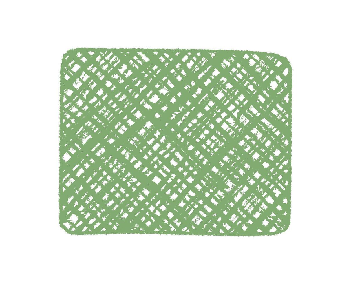 Hand drawn fluid rectangle with bold crayon and pastel scribble creates an abstract quote frame in graphic sketch style. Grunge background and artistic outline, unique element for creative use. vector