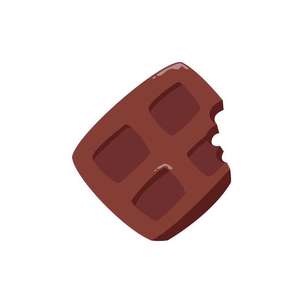 chocolate element object for design, cute style with soft color vector