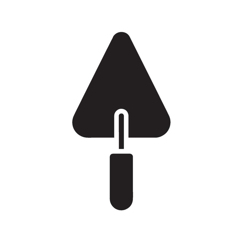 Essential masonry trowel icon representing construction and building work perfect for architectural designs and home improvement projects with a professional and sturdy utility ideal for web and app i vector