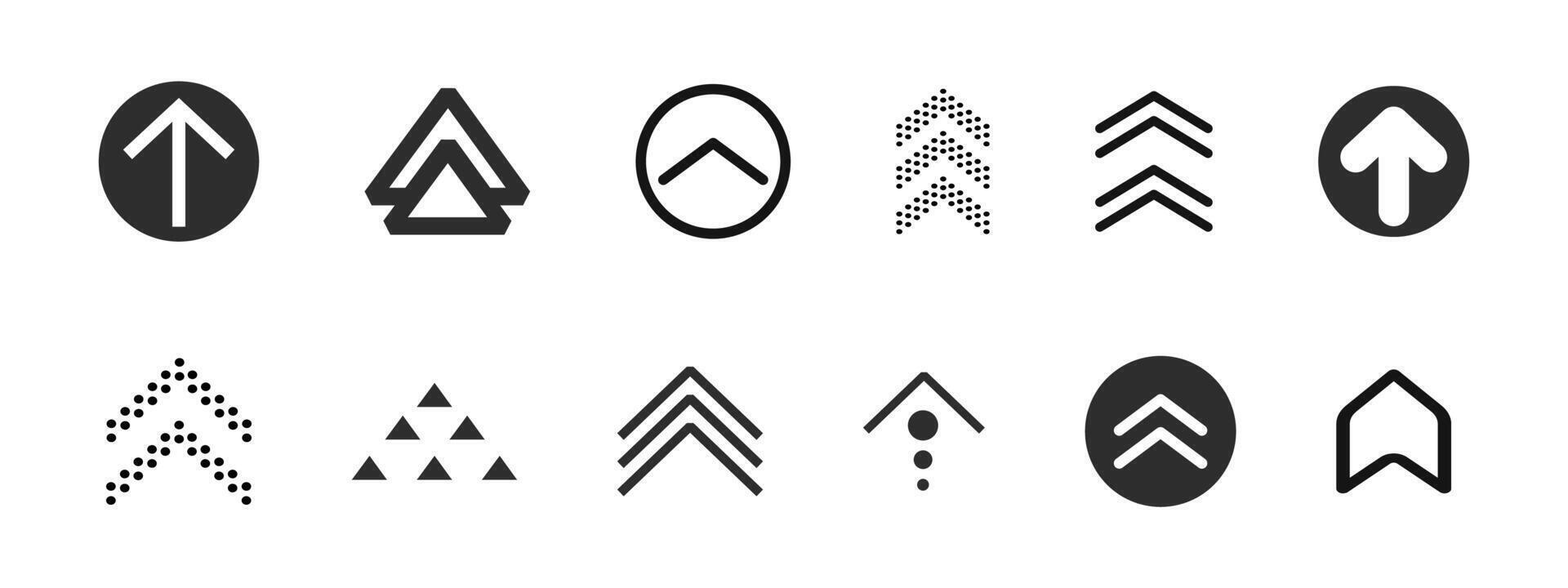 Swipe arrow scroll or slide button. Set simple modern for social media with business infographic. Up arrow Ui button symbol. Swipe Up icons for social media stories. vector