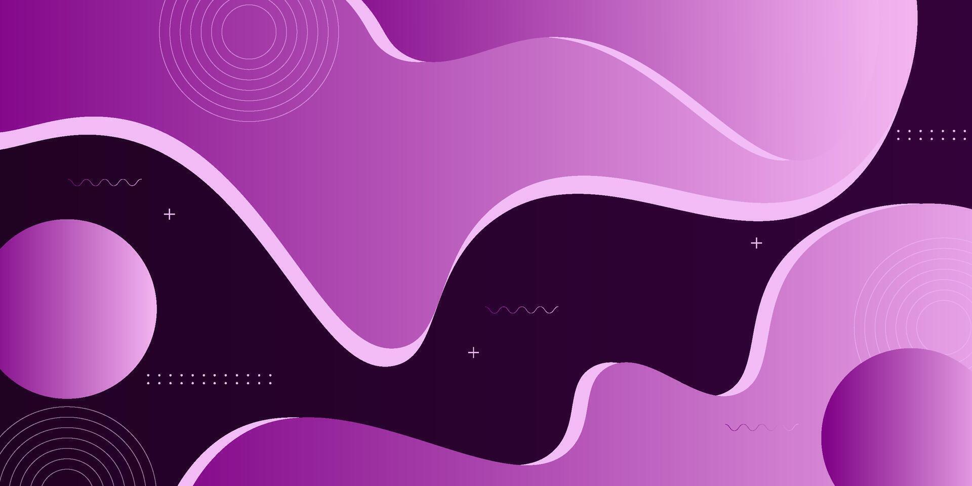 Abstract purple background. Simple wave fluid pattern with lines concept. Trendy banner background design. eps10 vector