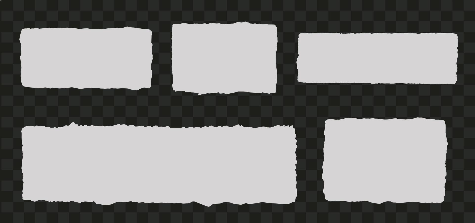 rectángulo forma caja con dentado zigzag termina ola rectangular marco vector