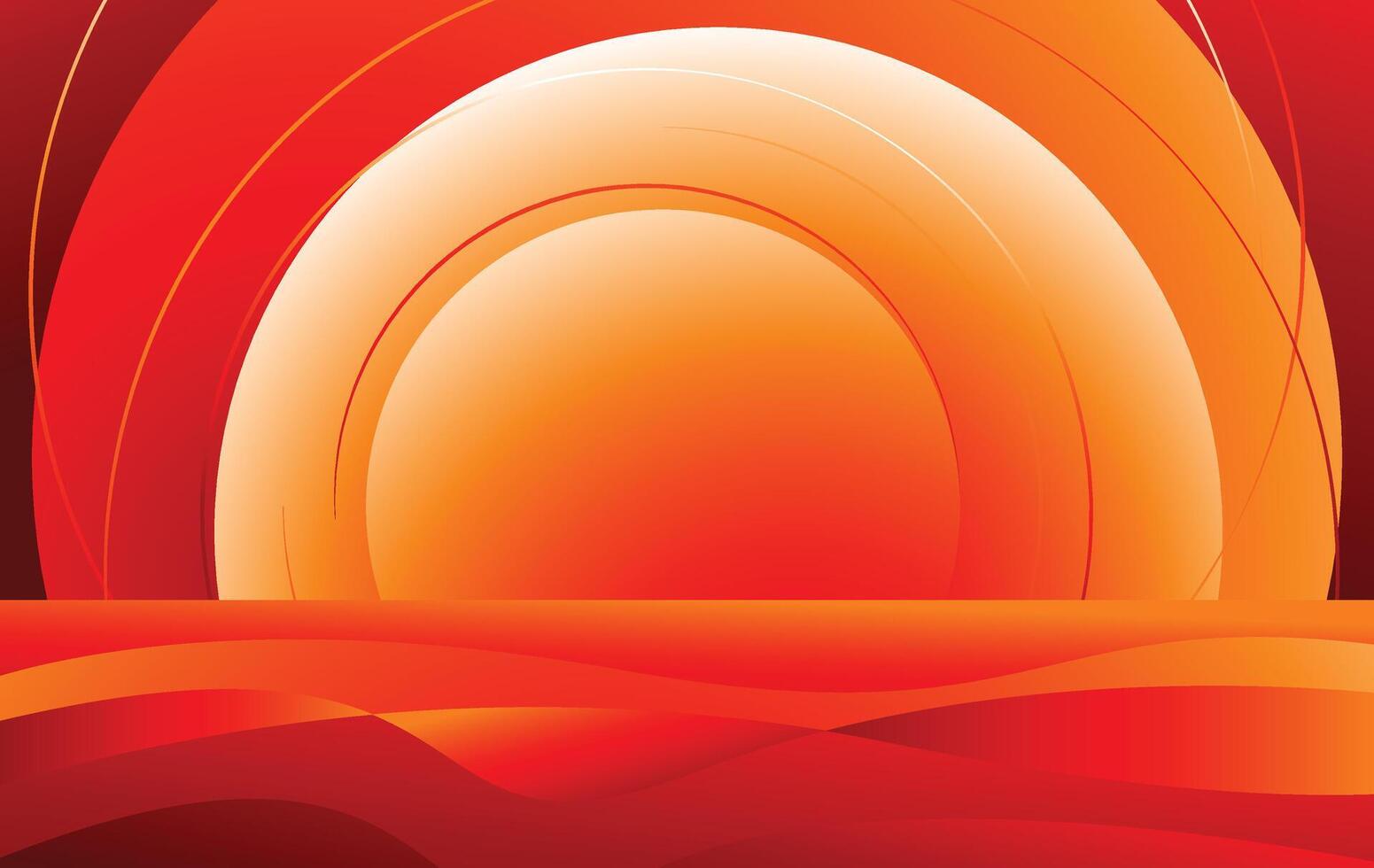 circles wave flow gradient red modern abstract background design vector