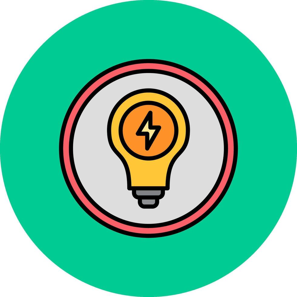 Light Bulb Dynamic Stroke Element vector