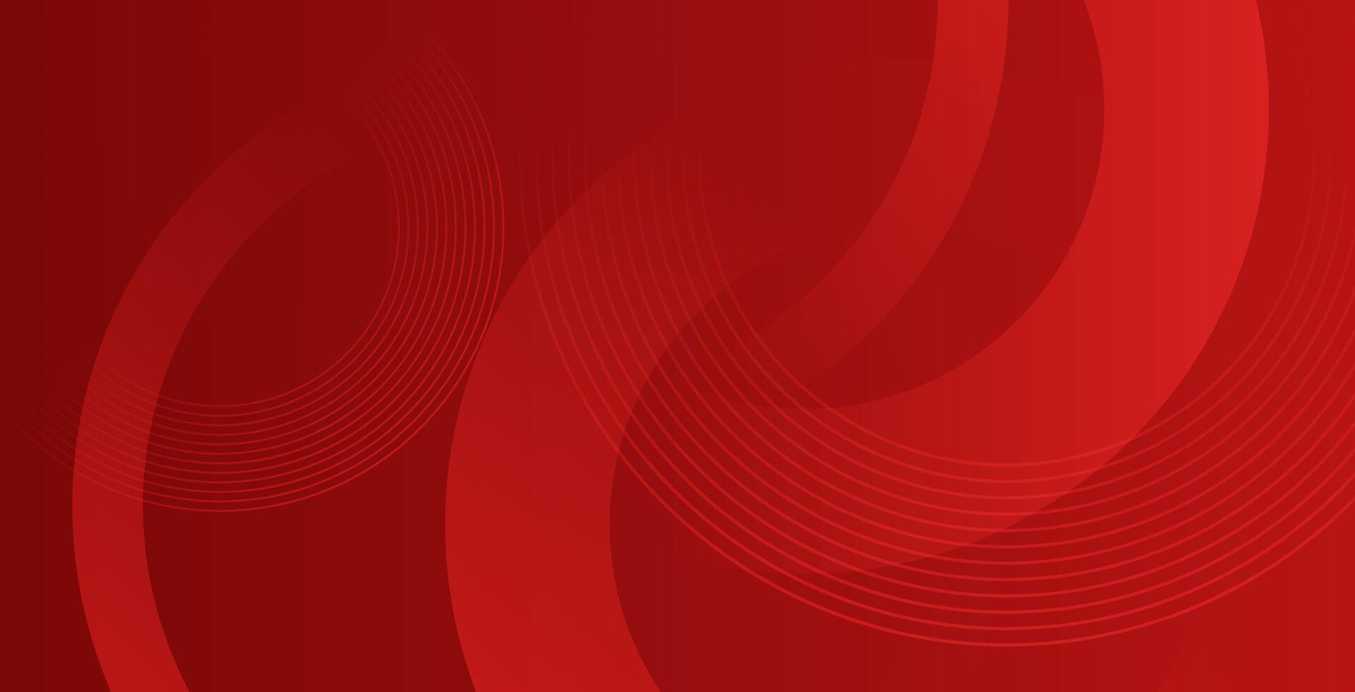 Bold red abstract background with flowing wave layers and soft gradient transitions vector