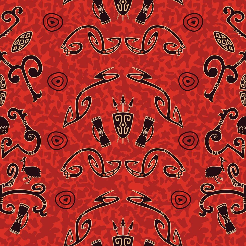 abstract papua element batik pattern vector