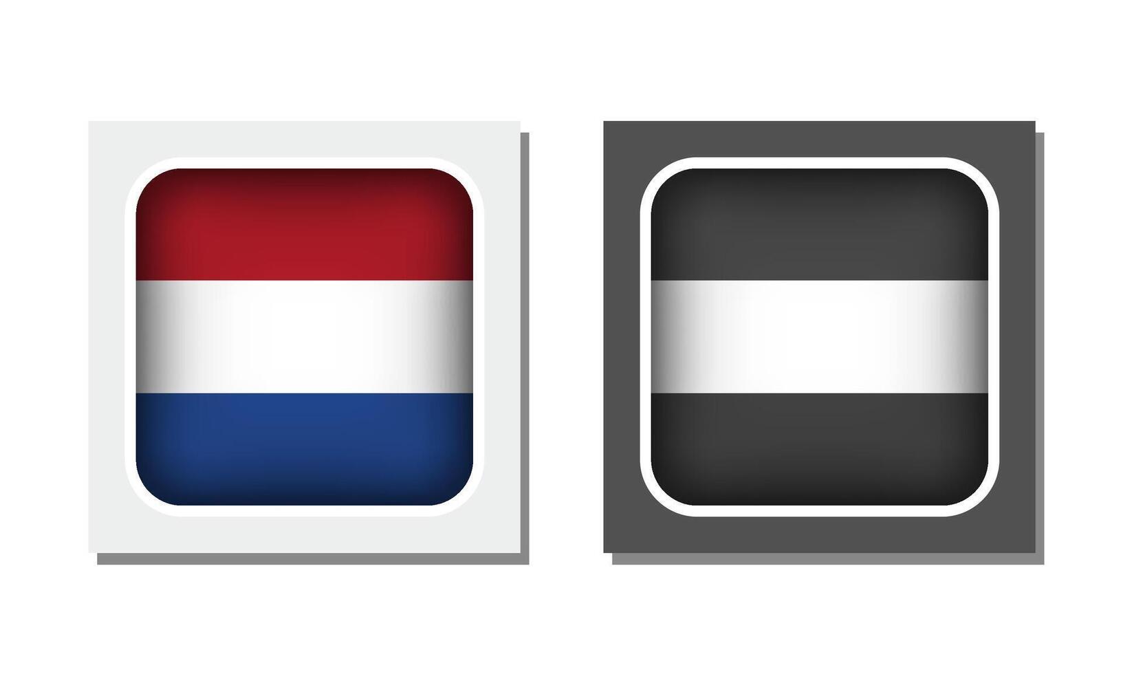 Netherlands flag and a neutral design vector
