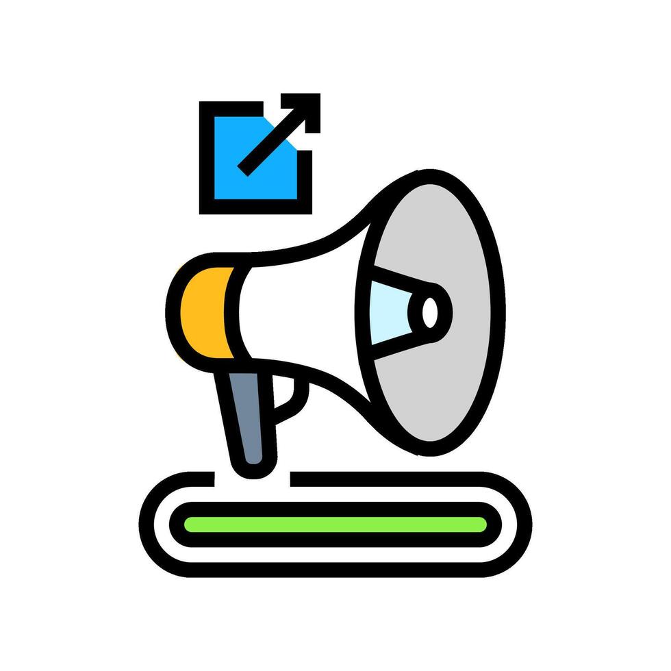 referral program invite color icon illustration vector