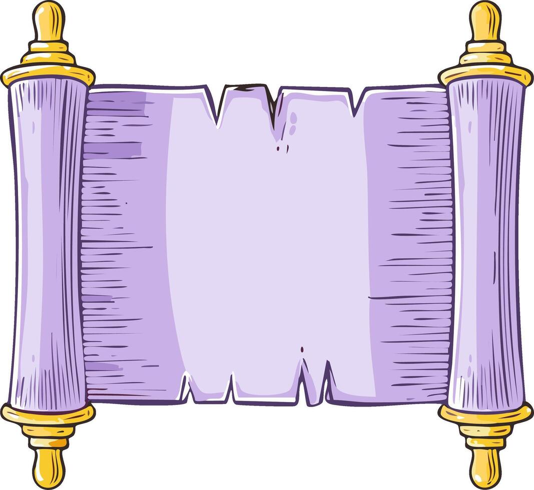 Antique paper scroll unfolds its ornate ends in this elegant design with space to add personalized text or your favorite quote vector