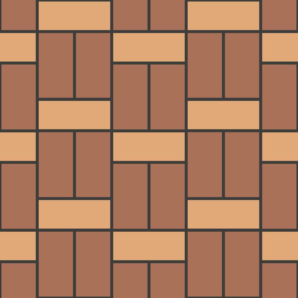 Geometric interlocking rectangle tile pattern background vector