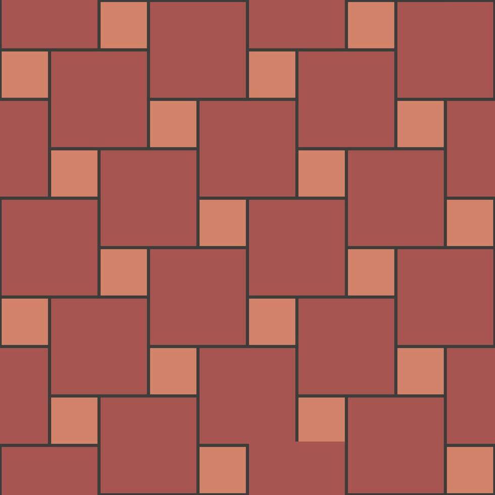 Repeating geometric pattern creating a seamless orange tile background vector