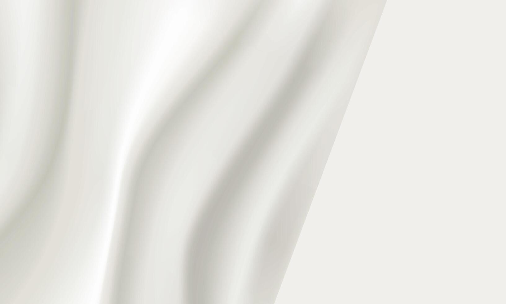 A sample of warm white color, a combination of smooth and draped texture vector