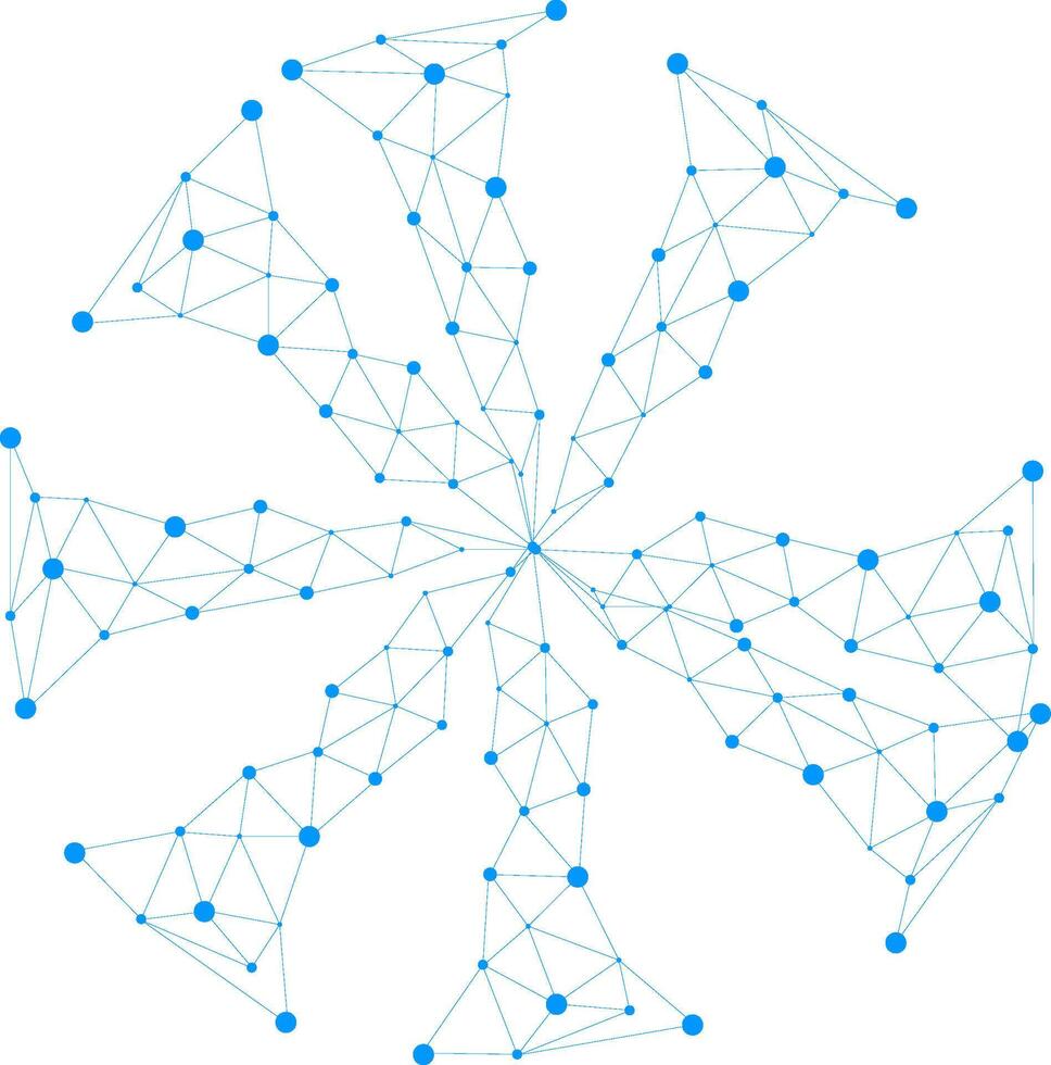 Futuristic digital technology network data connection. Abstract white blue digital technology futuristic communication high tech concept background vector