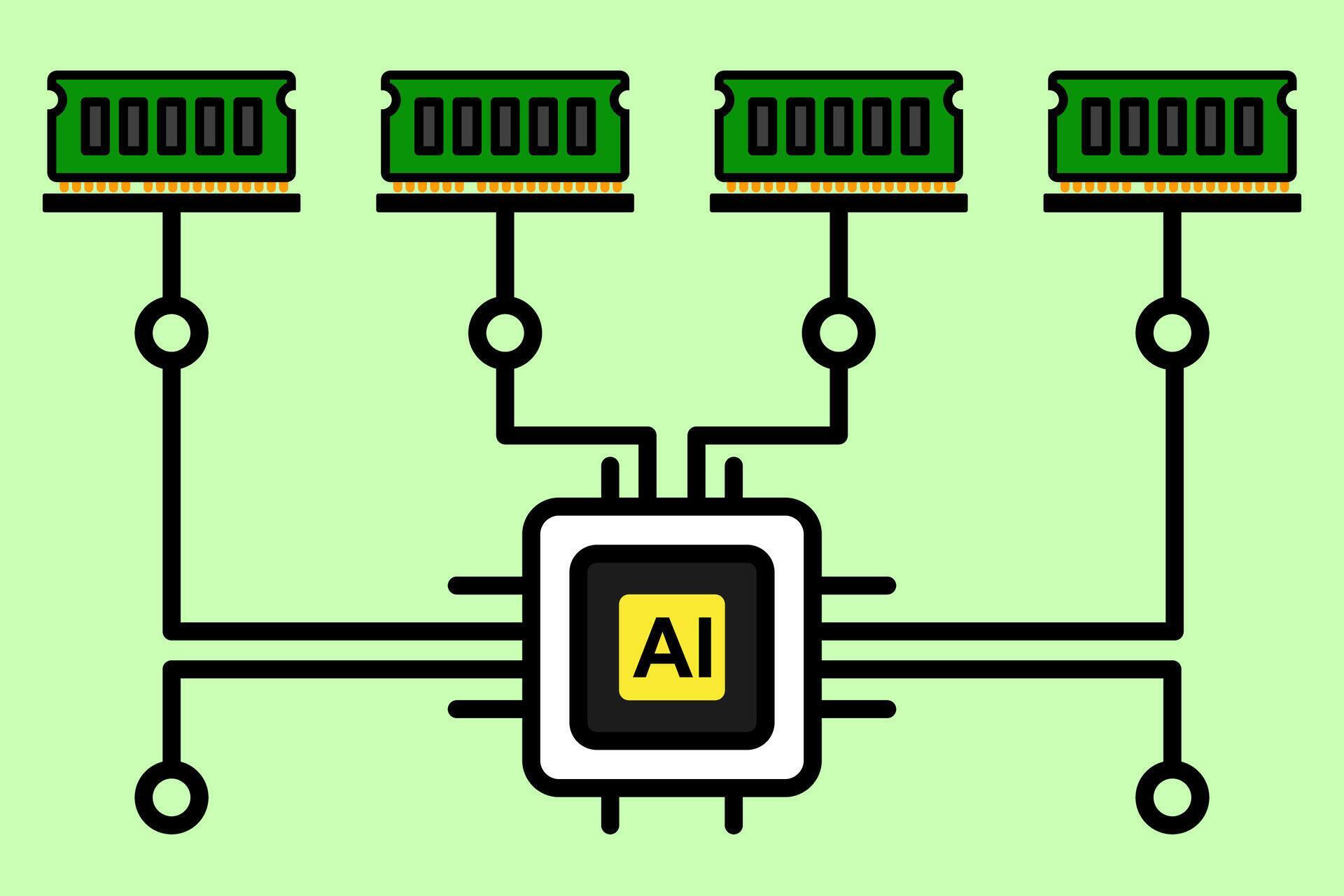 AI Technology Utilizing Large RAM Capacity for Data Processing 74682879 ...
