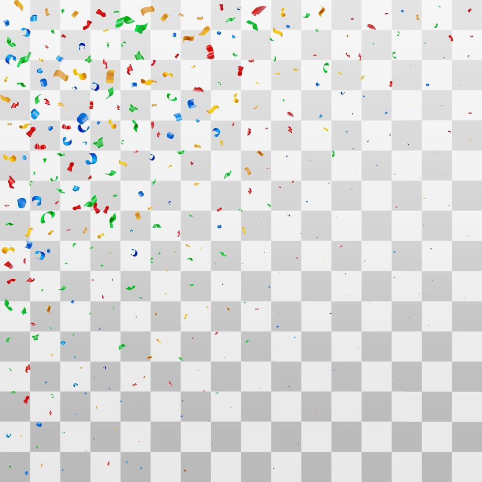 3D Falling colorful serpentine on background. Confetti burst for celebration design element. Festive party stream for happy event. illustration vector