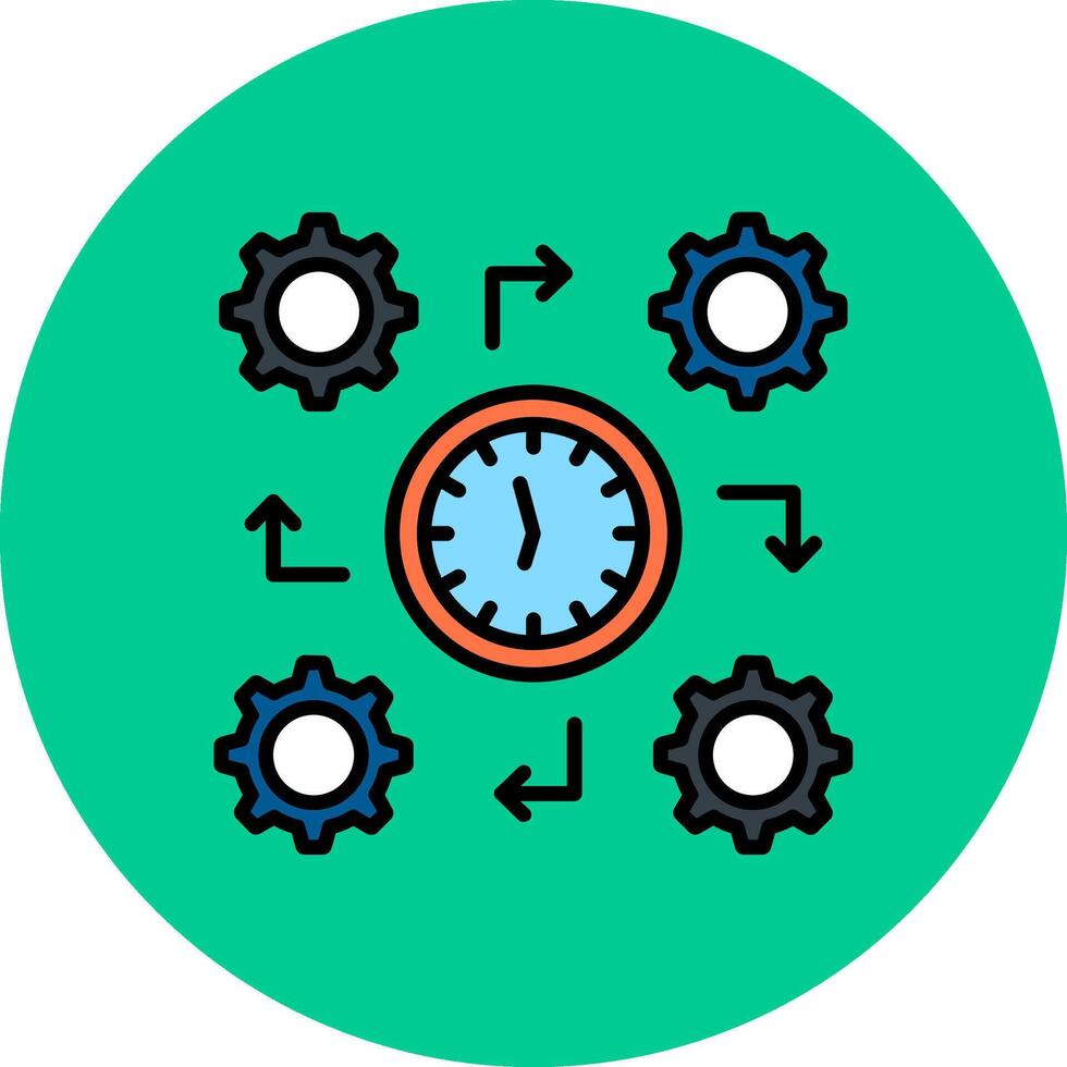 Process Vivid Color Element vector