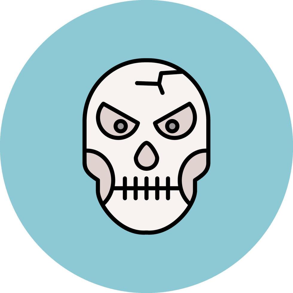Skull Advanced Frame Element vector