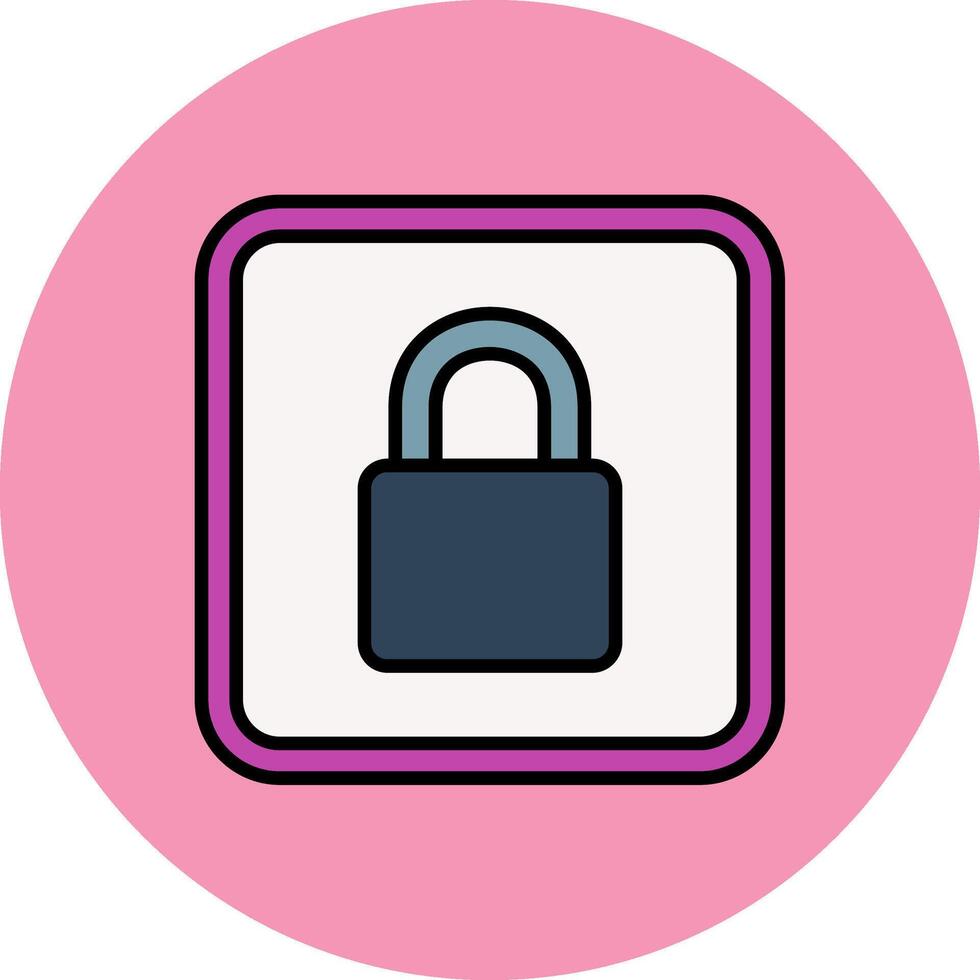 Lock Clean Pattern Element vector