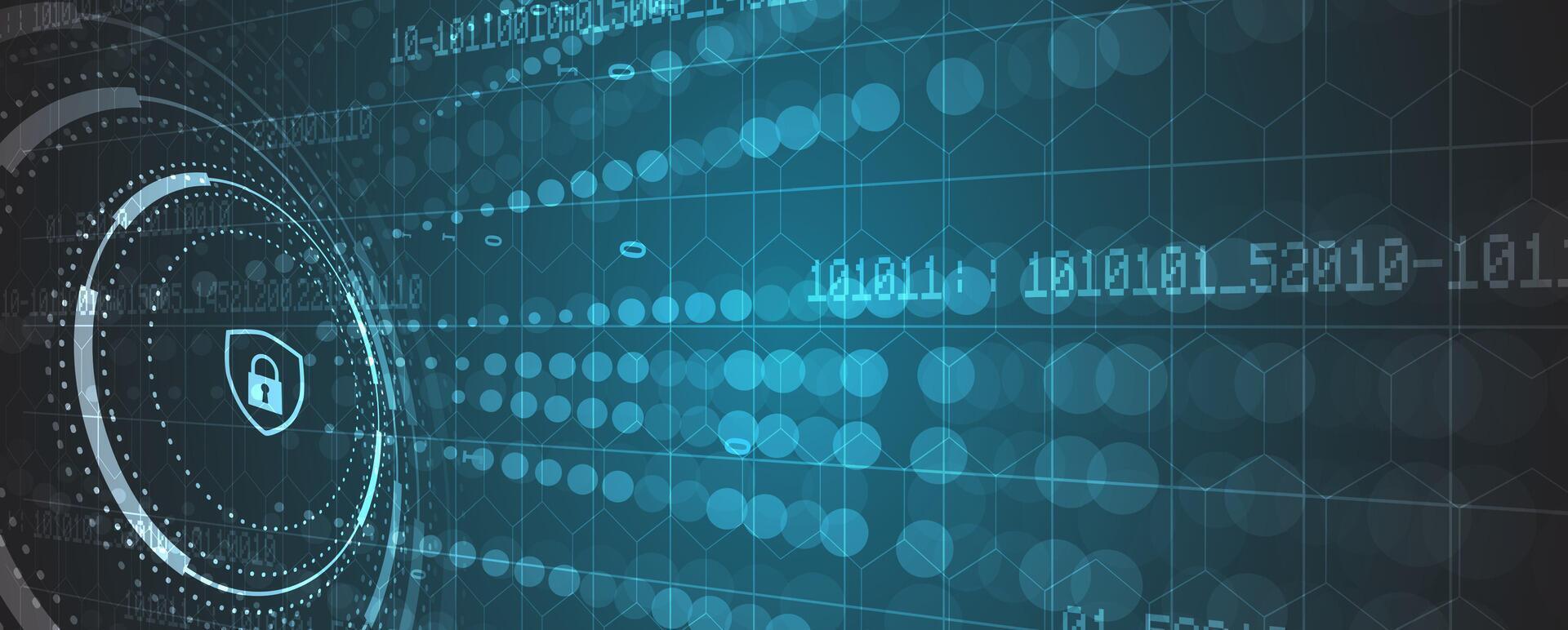 un futurista antecedentes con un digital imagen de un computadora vector