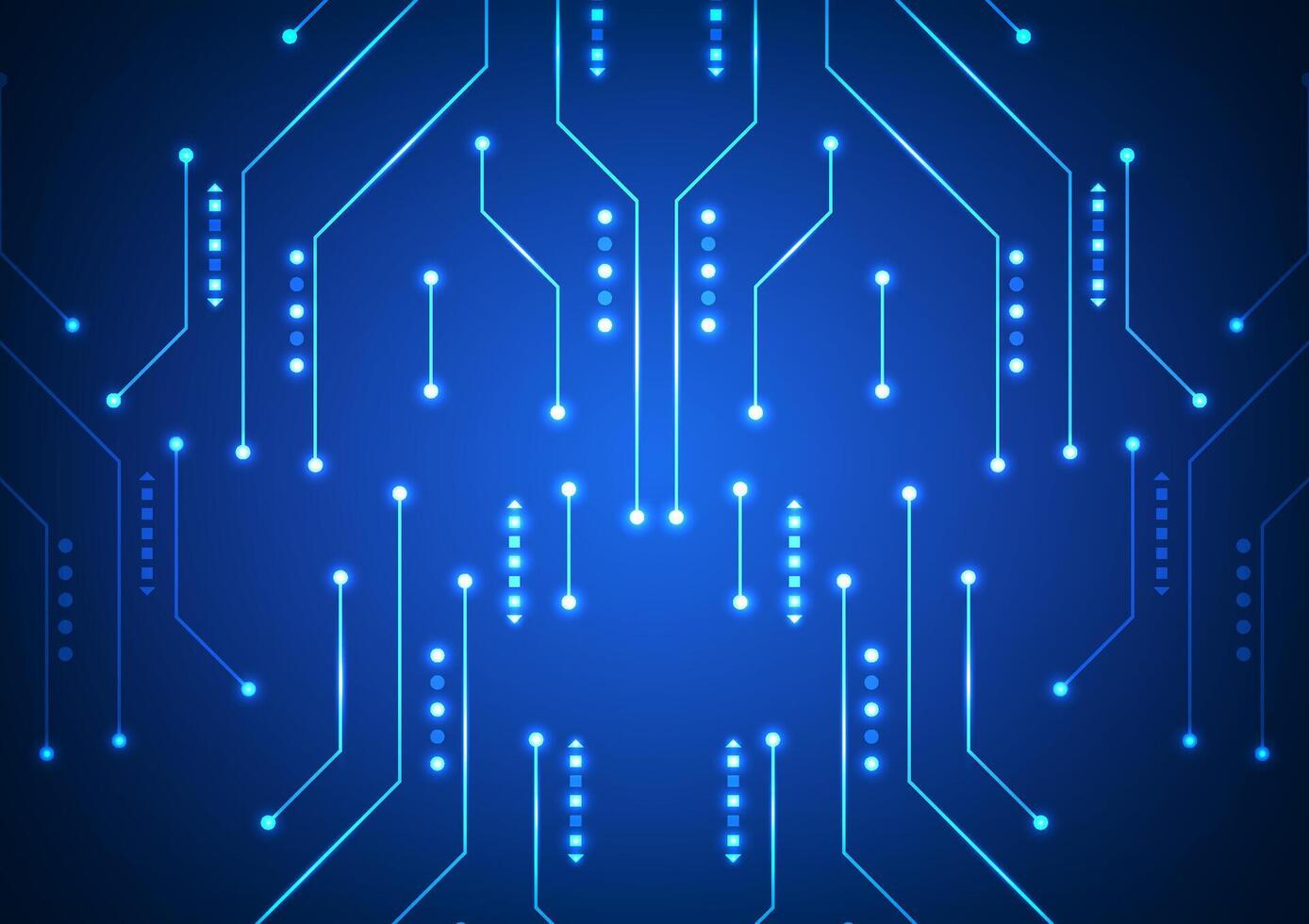 digital tecnología circuito antecedentes. futurista circuito electrónico concepto. diseño para circuito líneas red sistema datos computadora conexión comunicación. vector
