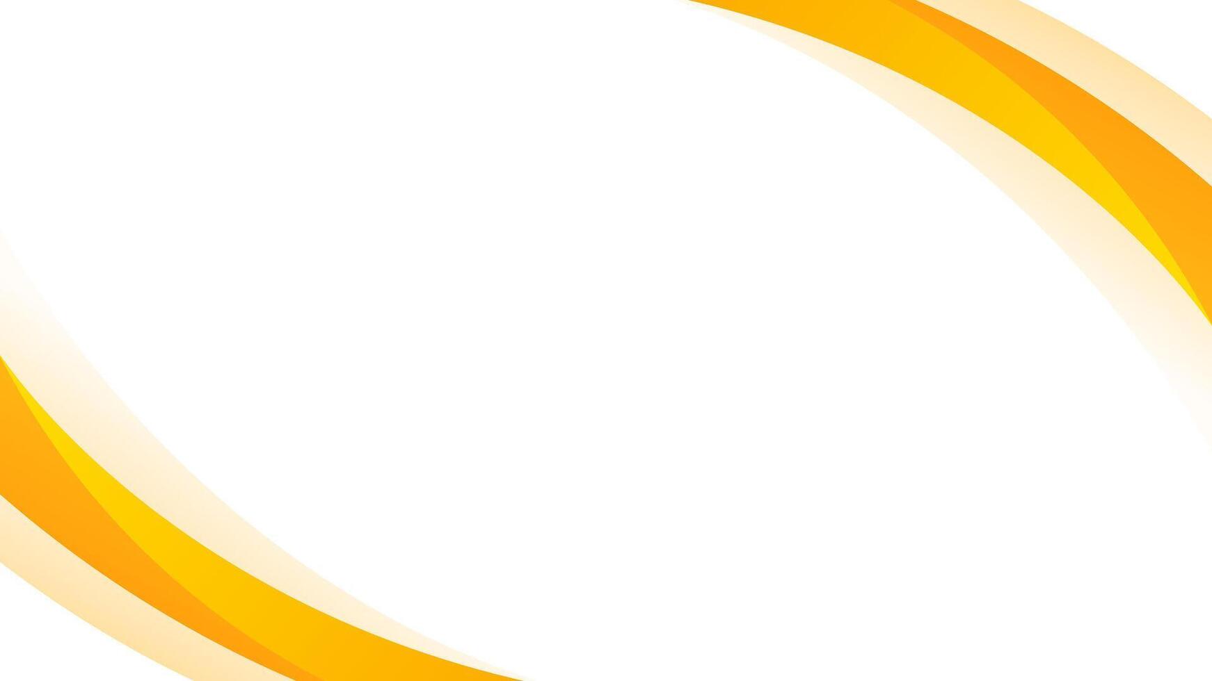 Abstract Orange, yellow, and white curve background, modern smooth gradient wallpaper, suitable for templates, sale banners, business ads, events, presentations, web, and pages vector