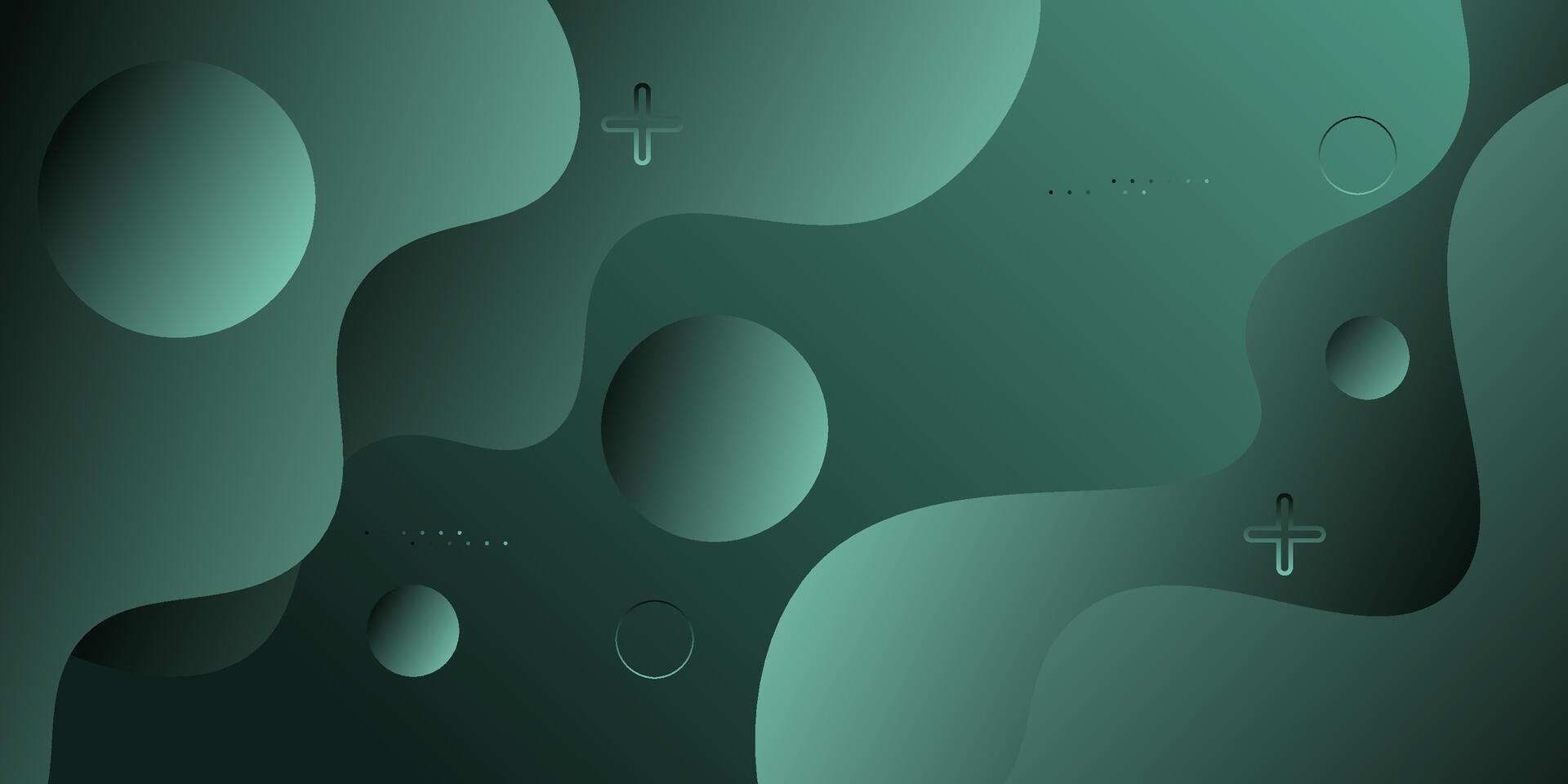 Abstract fluid wave pattern background with green color concept. Simple wave shape pattern background design. EPS10 . vector