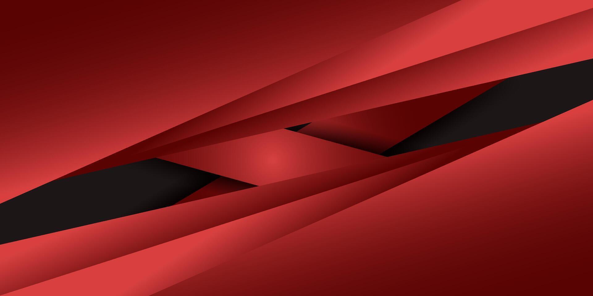 Abstract overlapping red paper cut squares pattern background. Simple design with dark colored elements background. eps10. vector