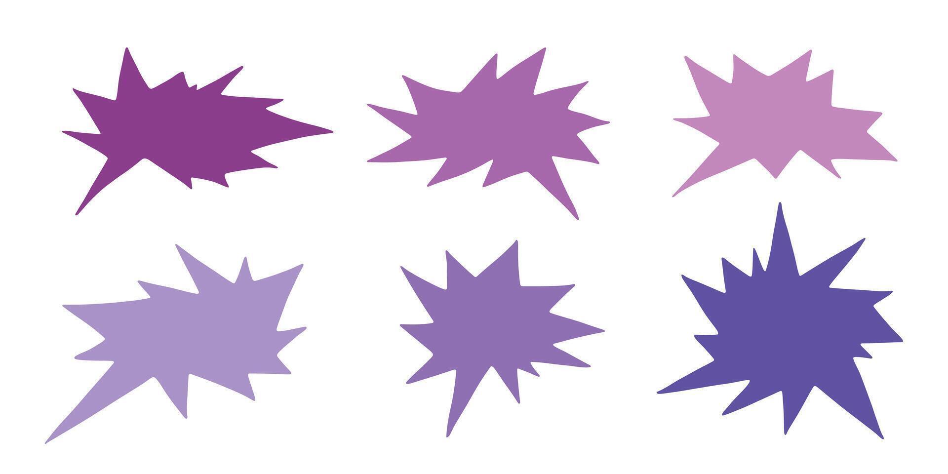 Set of hand drawn speech bubble Blank empty message box Textbox frame for banners, price tags, stickers, design speak frame cloud vector