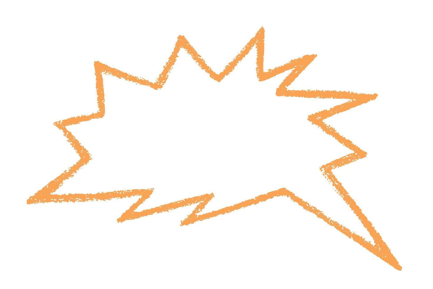 Hand drawn speech bubble Blank empty message box Textbox frame for banners, price tags, stickers, design speak frame dream vector