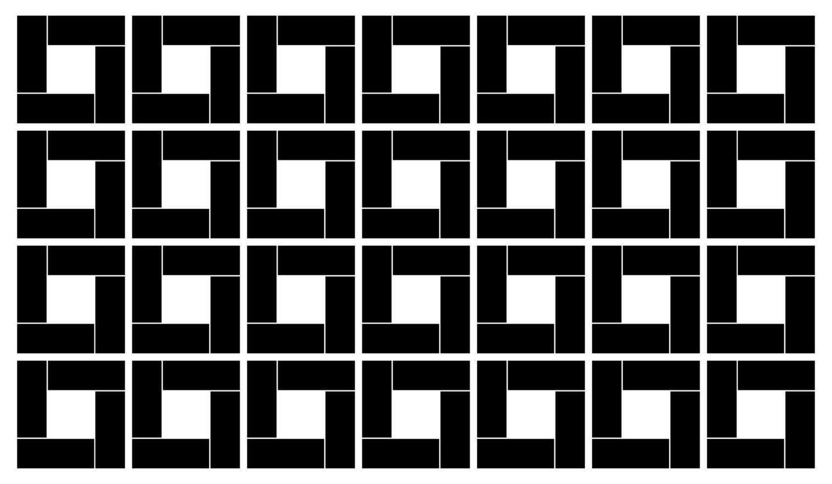 Square Shape Motif Pattern create by Line Stripe Composition, can use for Decoration, Ornate, Background, Wallpaper, Wrapping Print, Carpet Pattern, Floor, Fabric, Etc. Editable vector