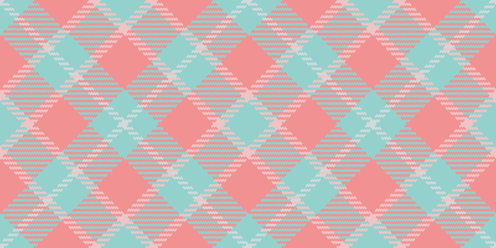 Graphic plaid check fabric, strong texture seamless. Wool textile pattern tartan background in light and red colors. vector