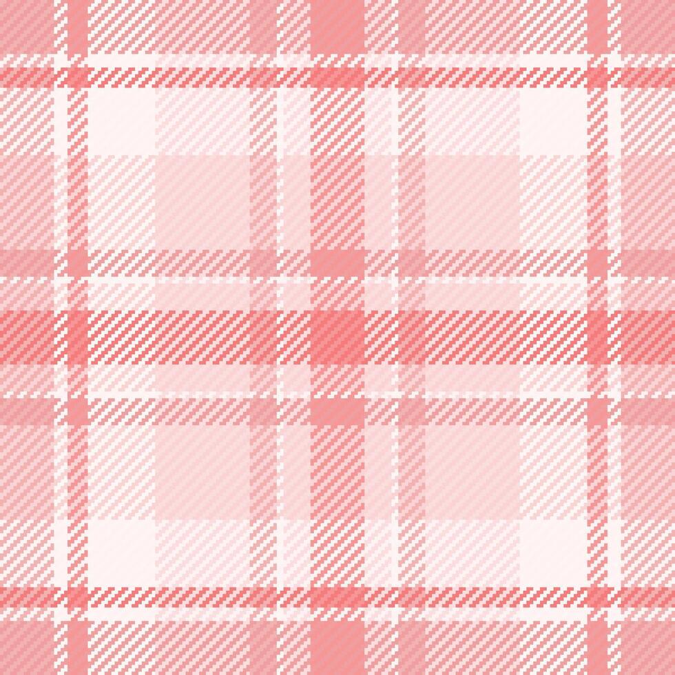 Smooth tartan textile seamless, handsome pattern background texture. Neat plaid fabric check in light and red colors. vector