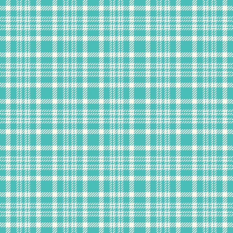 Classic tartan pattern in teal and cream. Perfect for backgrounds, textiles, apparel, and design projects needing a touch of timeless elegance and color. vector
