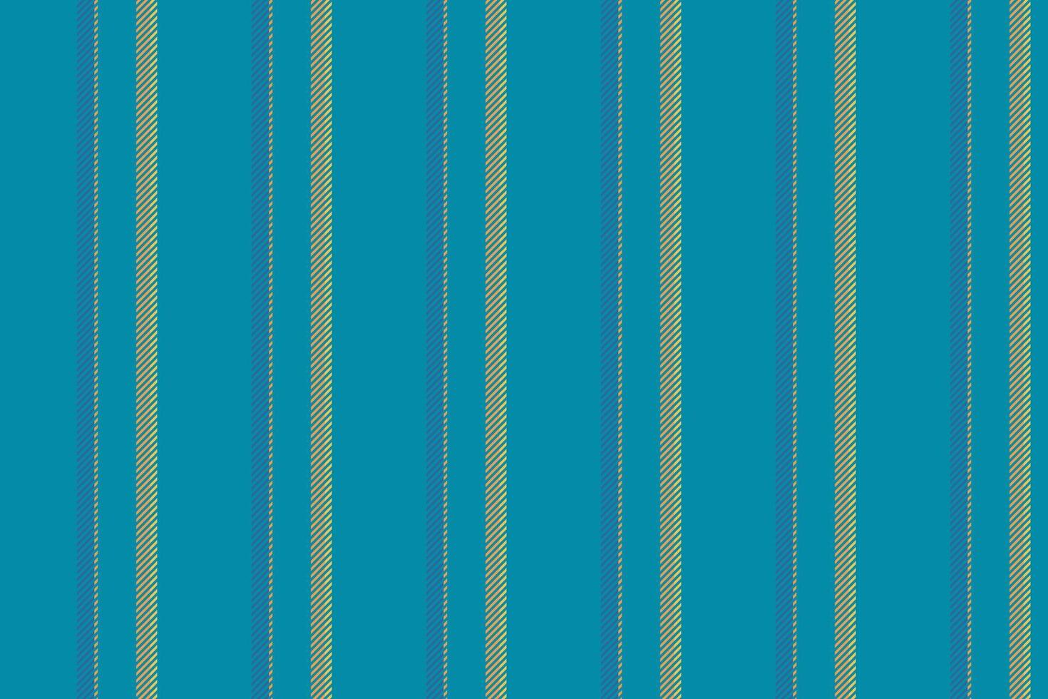 Vibrant pattern lines vertical, multicolor fabric texture seamless. Ethnic background stripe textile in cyan and orange colors. vector