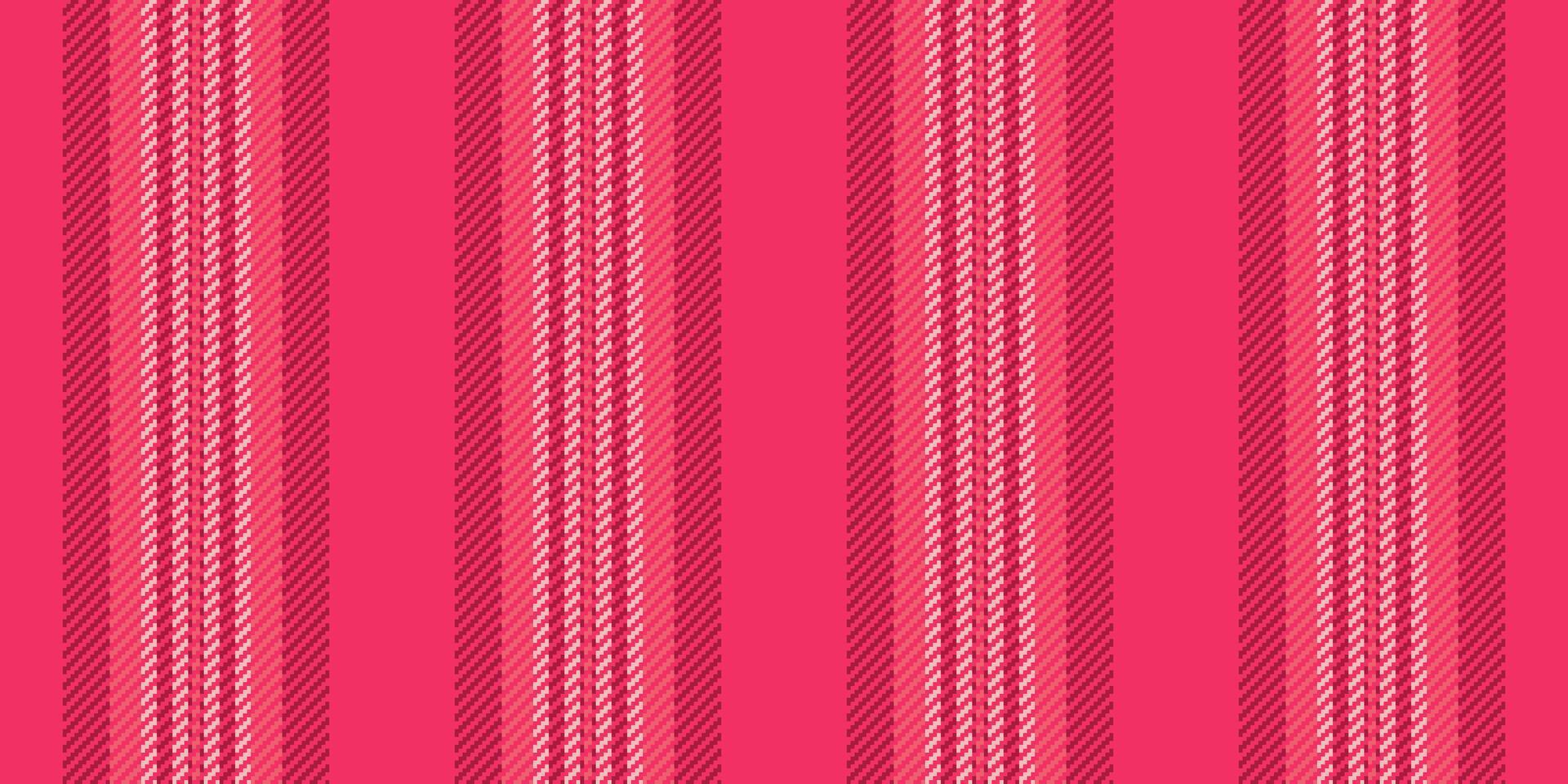 Rose textile background seamless, celebrate vertical fabric lines. Site texture pattern stripe in red and light colors. vector