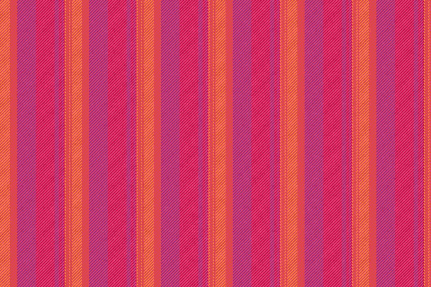 Fewing pattern fabric vertical, fiesta stripe background. Ged seamless texture lines textile in red and pink colors. vector