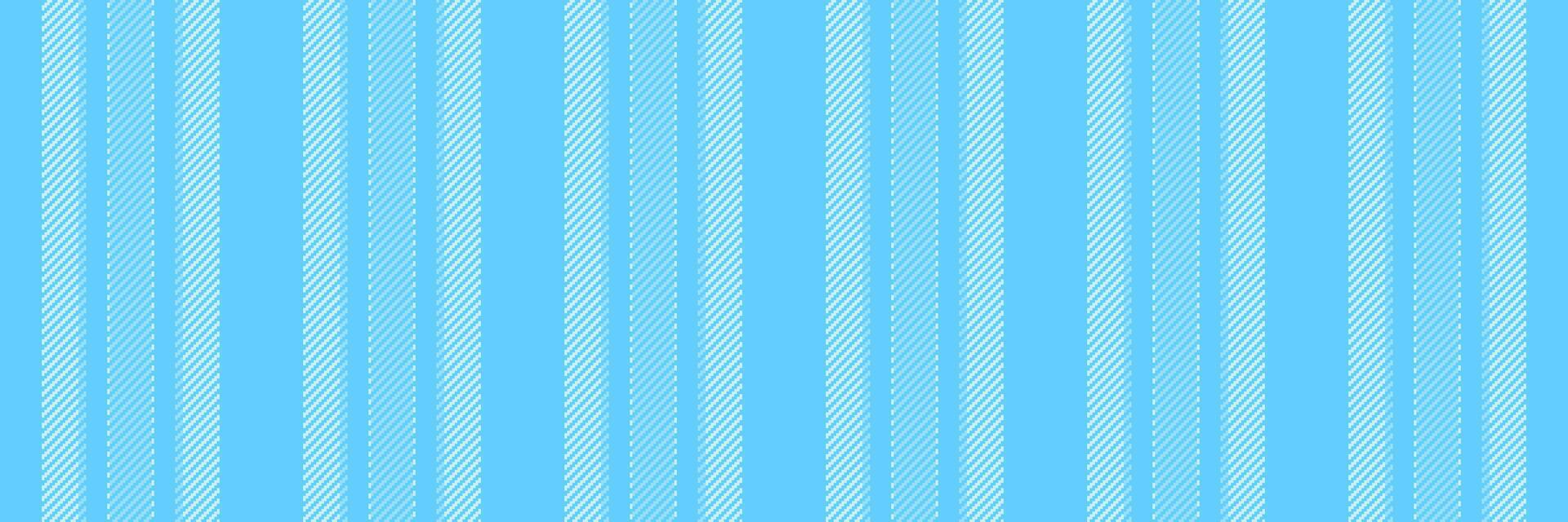 Hipster texture lines pattern, creation textile fabric stripe. Styling background vertical seamless in cyan and light colors. vector