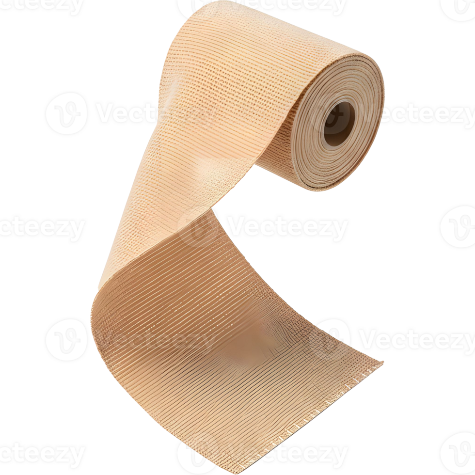 Decorative Woven Paper Roll in Soft Tan Color with Intricate Patterns Displayed png