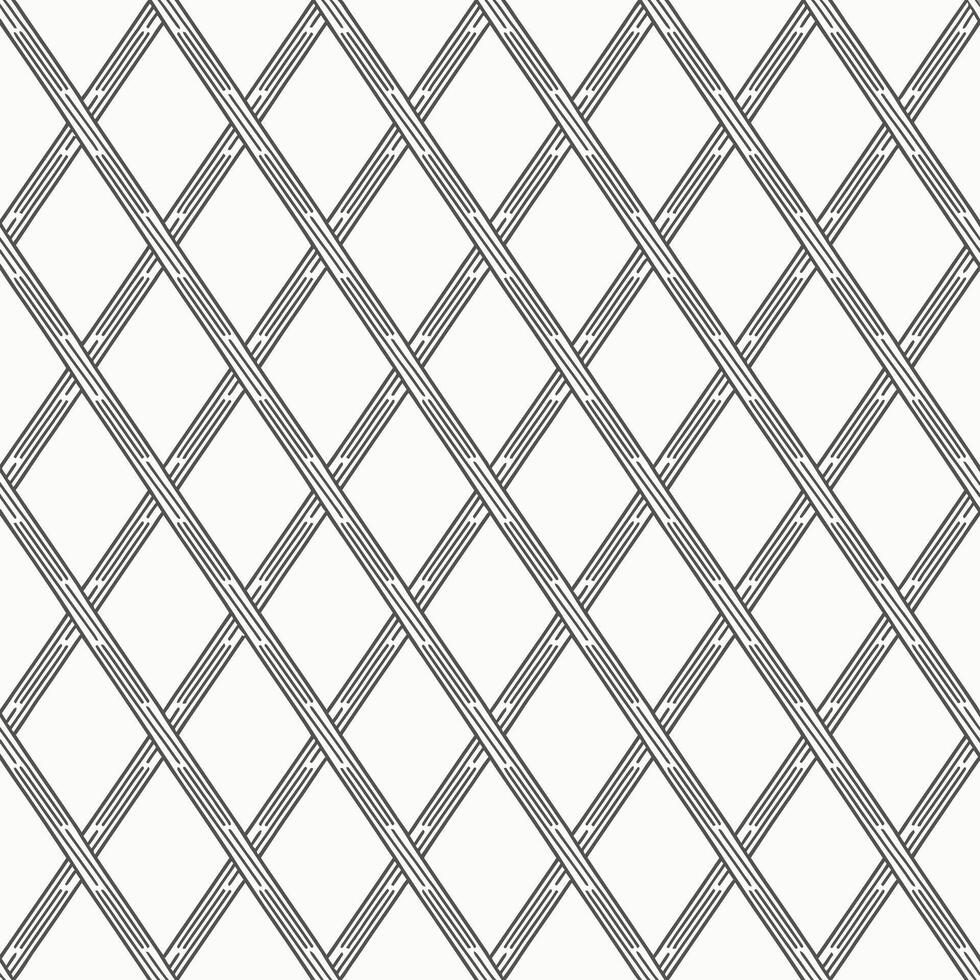 Morrice Lattice Geometric Pattern with Green, Black, and Cream Color Scheme background vector