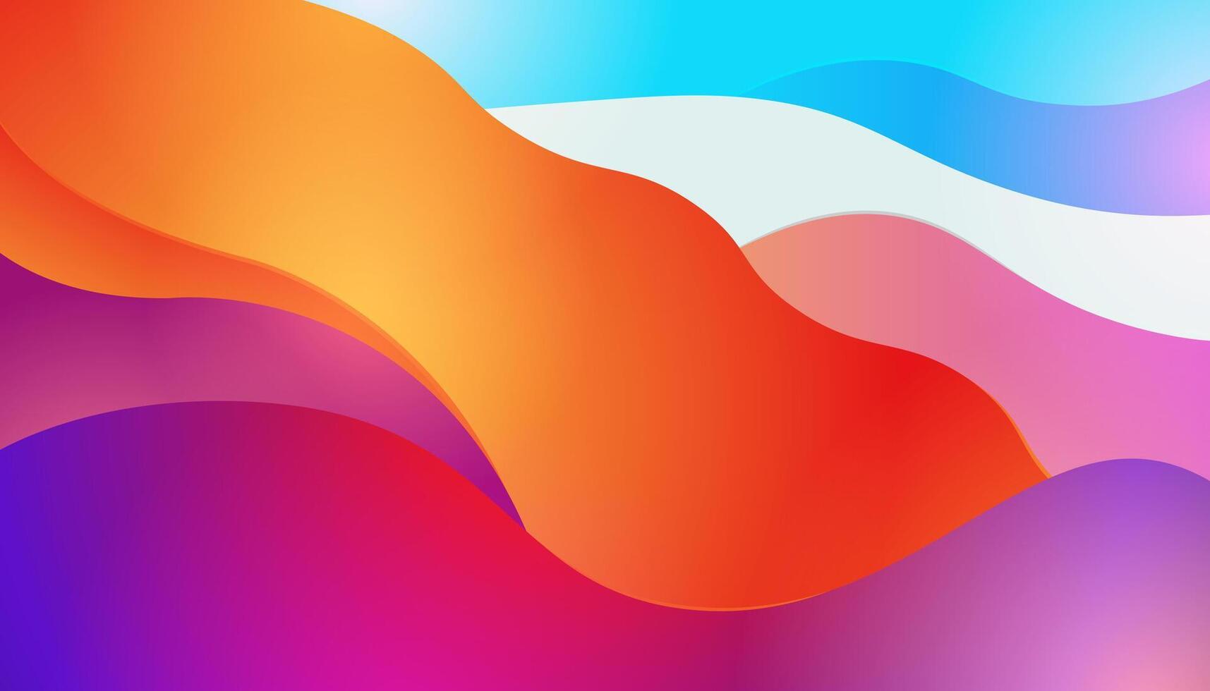 Colorful Abstract Background with Dynamic Wave Shapes vector