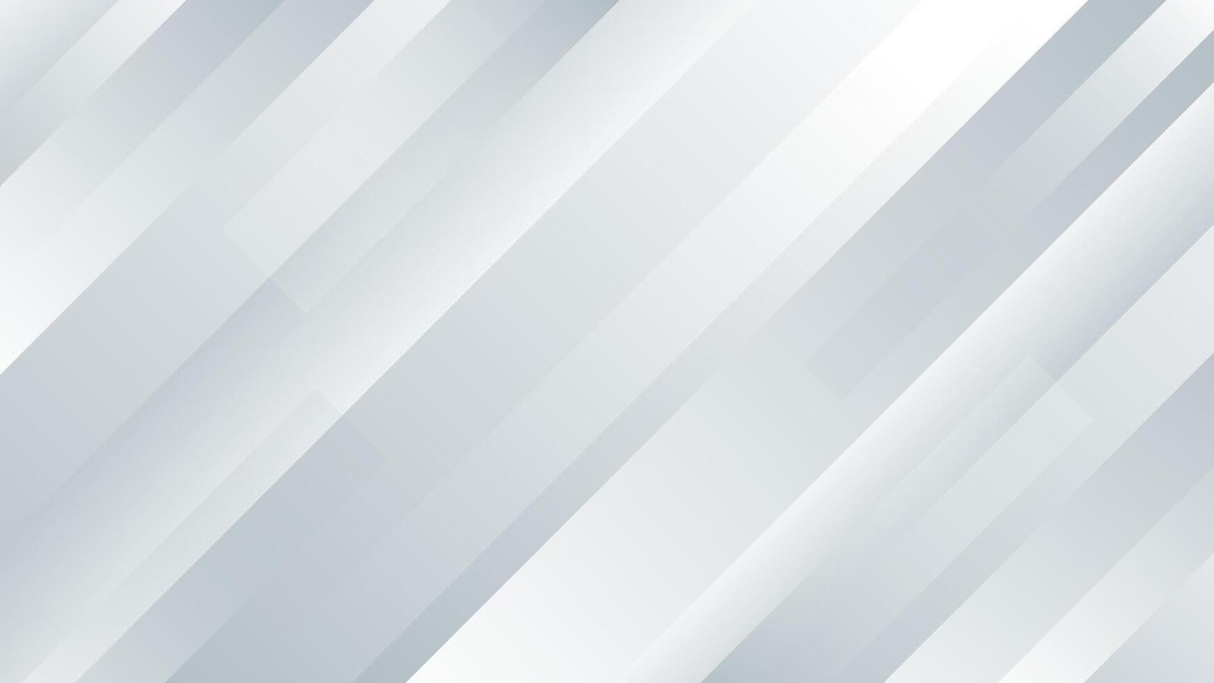 Abstract white and gray diagonal stripes background, modern dynamic wallpaper, clean geometric gradient design for business ads, corporate template, banner, presentation, website, and more vector